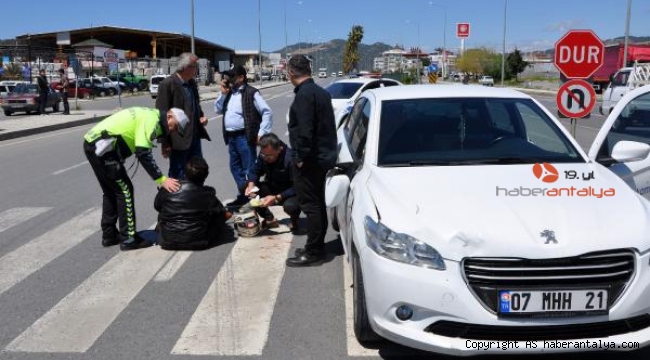 Gazipaşa'da trafik kazası: 1 yaralı