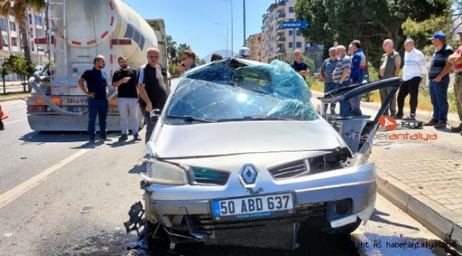 Gazipaşa'da trafik kazası: 3 yaralı