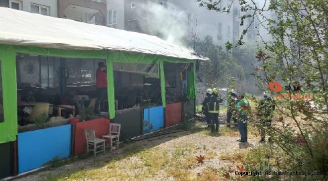 İşyerinde çıkan yangın, büyümeden söndürüldü