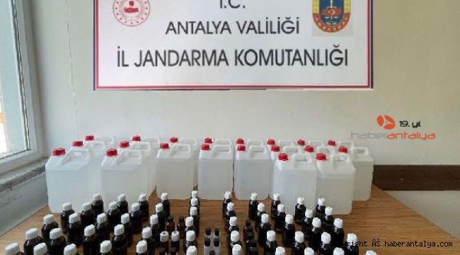 Kaçak alkol operasyonu, litrelercesi ele geçirildi