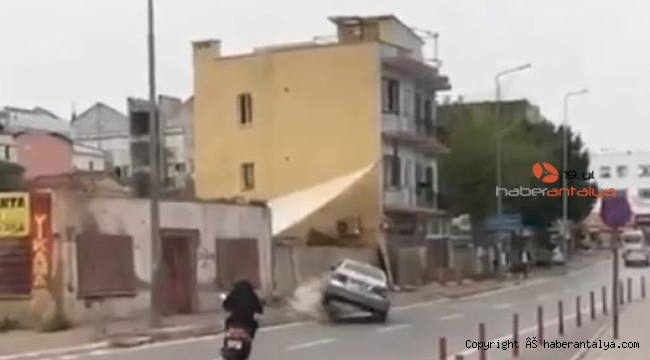 Kaldırımda son bulan drift, sosyal medyayı salladı; 'Devamını sanayide çeker'