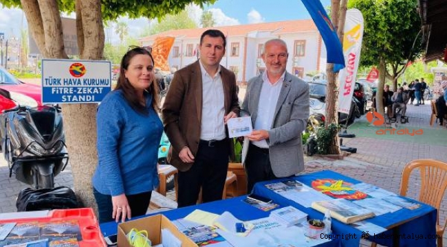 Kaymakam Altun, fitre bağışını THK'ya yaptı