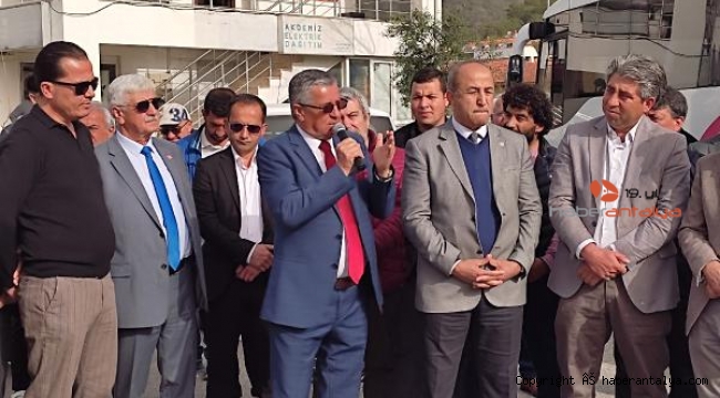 Kemer'deki elektrik kesintine tepki