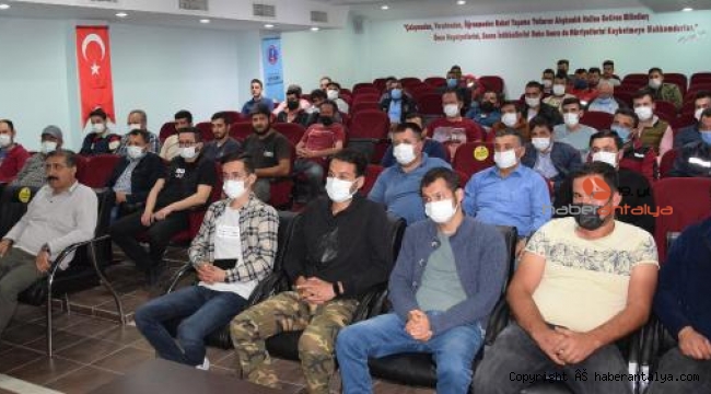 Orman yangınıyla gönüllü mücadele ekibine seminer