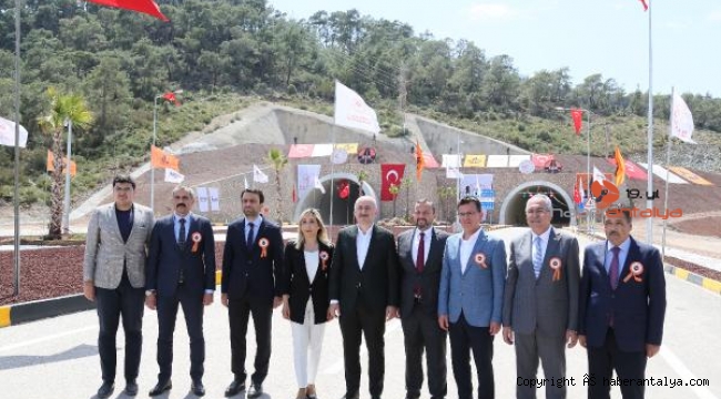 Phaselis Tüneli açıldı, yolculuk süresi 10 dakika kısalacak