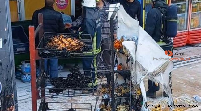 Sigara izmaritinden çıkan yangın büyümeden söndürüldü