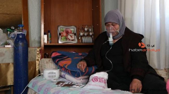 Solunum cihazı bozuldu, eve bağlı kaldı !