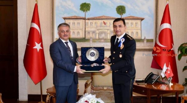 Vali Yazıcı, Emniyet Müdürü Ulucan'ı makamında kabul etti