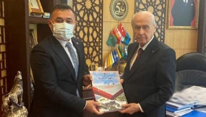 Alanya Belediye Başkanı Yücel MHP Lideri Bahçeli'yi ziyaret etti