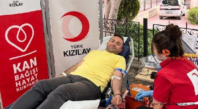 Başkan Güngör'den kan bağışı