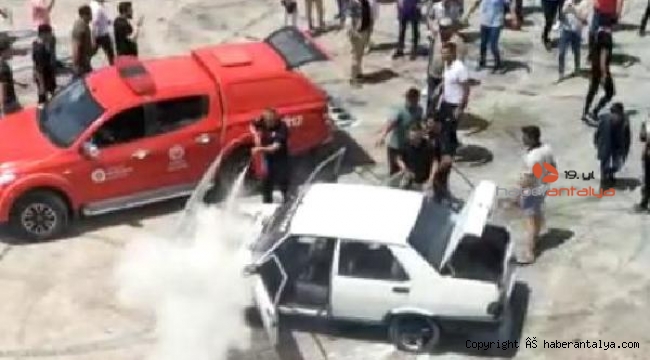 Driftte saçı yanan Başkan Öztürk'ten nazar açıklaması