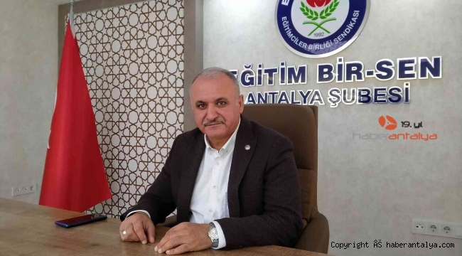 Eğitim Bir Sen Antalya Şube Başkanı Miran: "Sendikamız ünvanını koruyor"