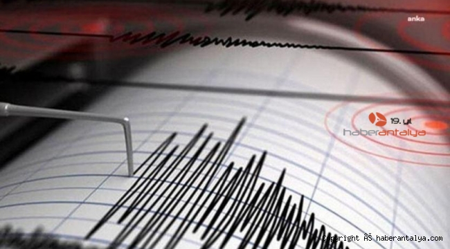 Flaş! Akdeniz'de 4.1 büyüklüğünde deprem