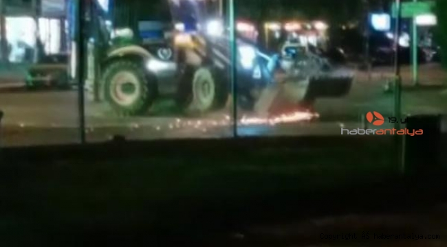 İş makinesiyle drifte ceza