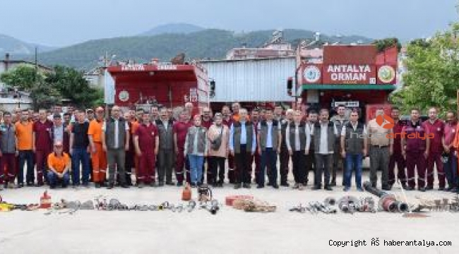Kumluca'da yangın ekiplerine işbaşı eğitimi