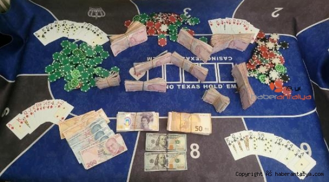 Polisten kumar baskını; 34 bin lira ceza 