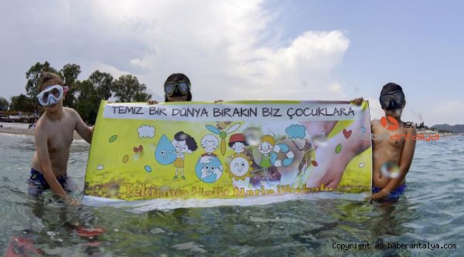 'Temiz bir dünya bırakın biz çocuklara'