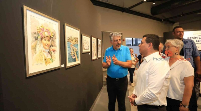 Antalya Resim Çalıştayı Sergisi kapıları açtı