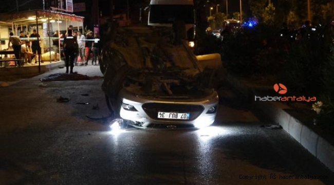 Antalya'da otomobil ile motosiklet çarpıştı: 1 ölü, 2 yaralı!