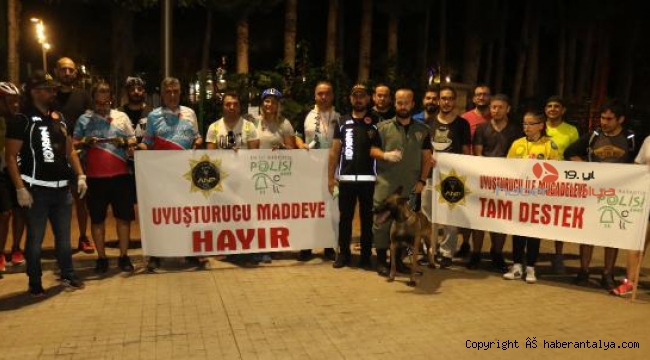 Bisikletlilere 'uyuşturucu' bilgilendirmesi