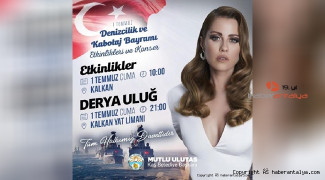 Derya Uluğ, Kaş'ta konser verecek