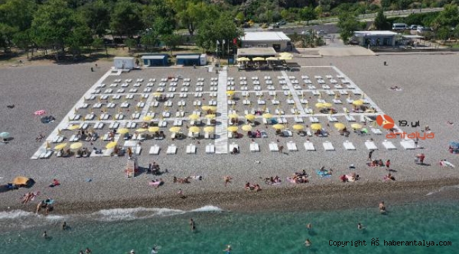 EKDAĞ Konyaaltı Plajı hizmete açıldı