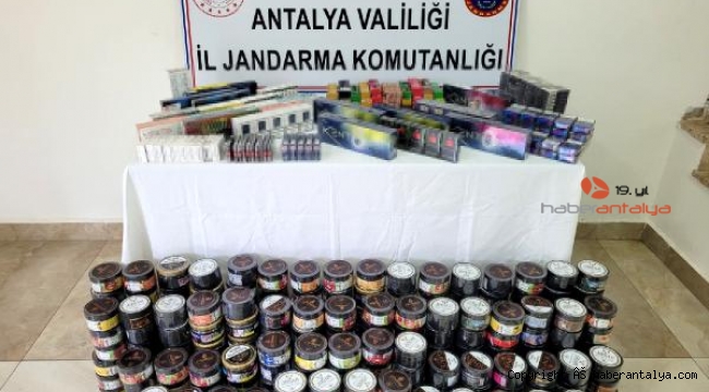 Jandarmadan kaçakçılık operasyonu; 120 bin liralık sigara ve tütün ele geçirildi