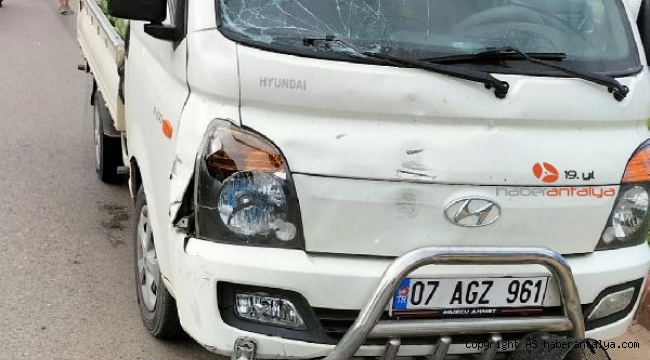 Kamyonetin çarptığı bisikletli öldü