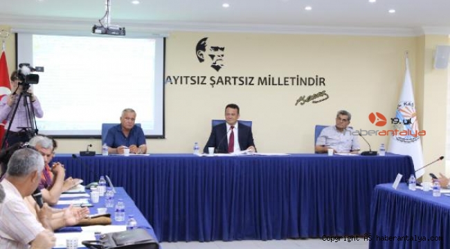 Kaş Belediyesi haziran ayı meclis toplantısı yapıldı