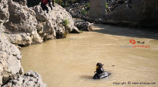 Köprüçay'da kaybolan Burundili turisti arama çalışması 3'üncü gününde