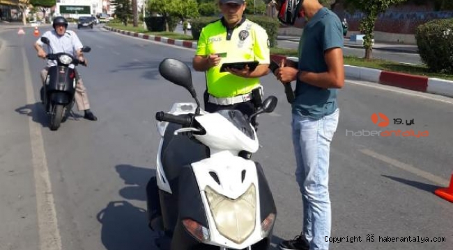 Manavgat'ta yaz dönemi trafik uygulamaları