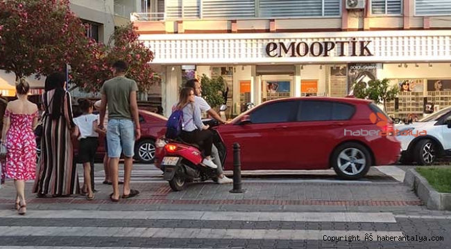 Polisi gören yönünü değiştirdi