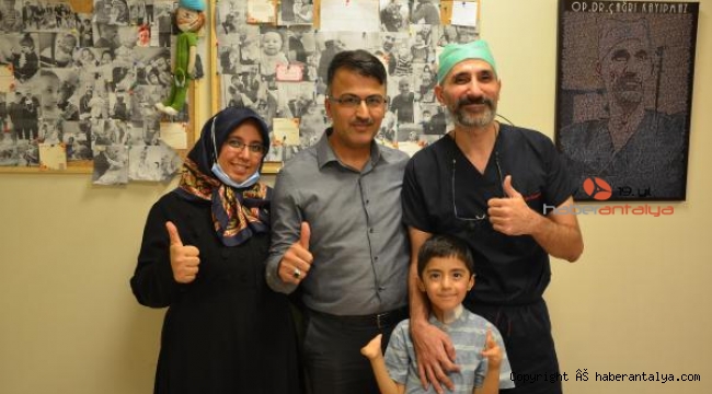 2 günlükken tanıştığı hastane koridorlarına 7 yaşında veda etti