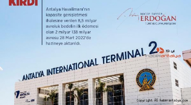 Cumhurbaşkanı duyurdu; Antalya Havalimanı kendi rekorunu kırdı 