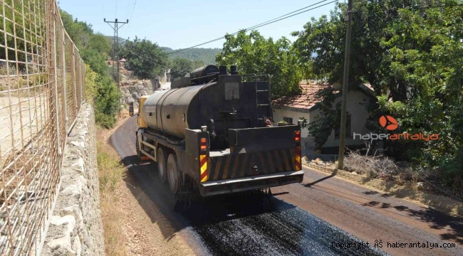 Gündoğmuş Güneycik yolu sathi asfaltla kaplanıyor
