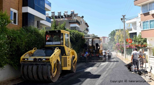 Güzeloba'da cadde ve sokaklar yenileniyor