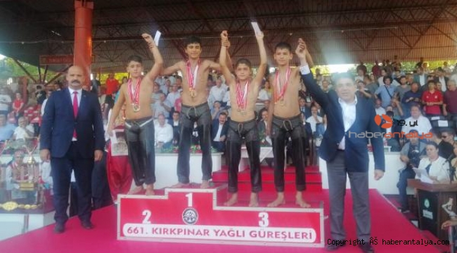 Kaş Belediye Spor güreşçisi Kırkpınar'da üçüncü oldu