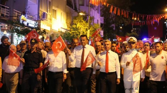 Kaş'ta 15 Temmuz etkinliği