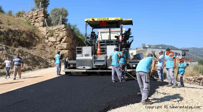 Ketenlik yolu sıcak asfaltla buluştu