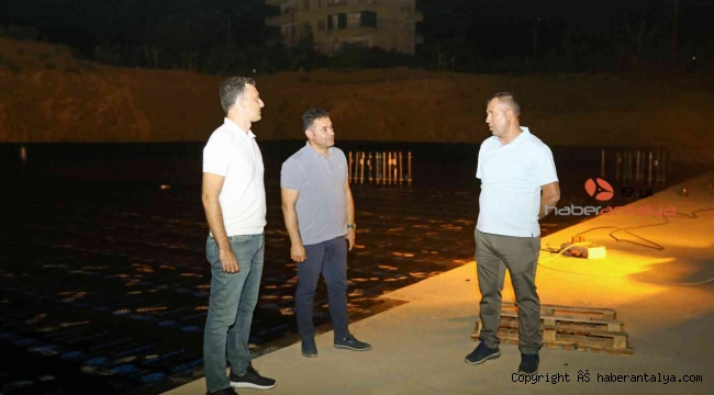 Mahmutlar Kültür Merkezi'nde çalışmalar gece gündüz sürüyor