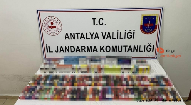 Manavgat'ta gümrük kaçağı sigara ele geçirdi