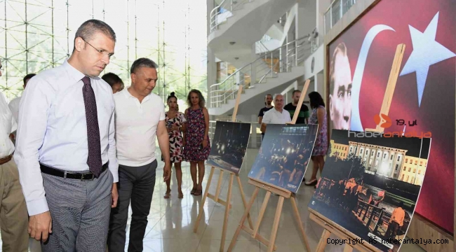 Muratpaşa Belediyesi'nde 15 Temmuz fotoğrafları sergisi açıldı