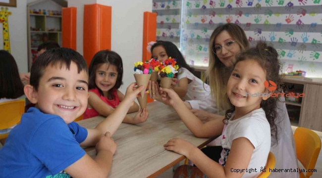 Serik Kreş ve Gündüz Bakımevi'nde eğlenceli yaz