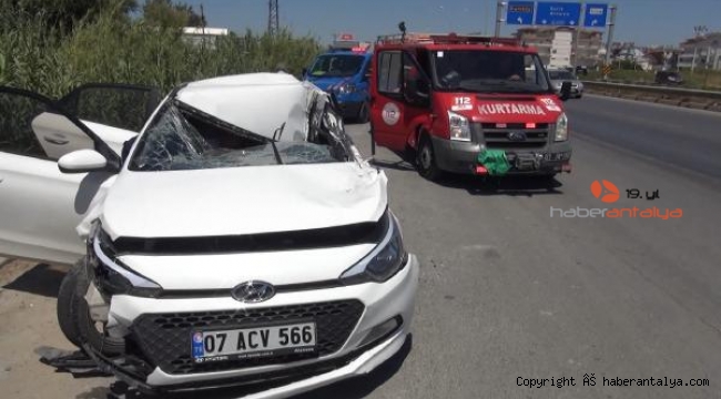 Trafik kontrol noktasında kaza