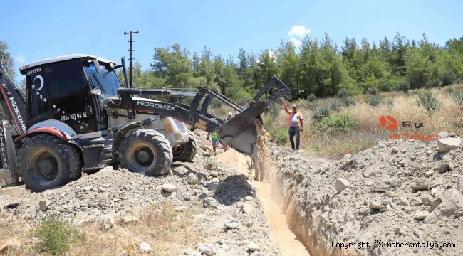 Yangın bölgesine 16 milyonluk içme suyu yatırımı