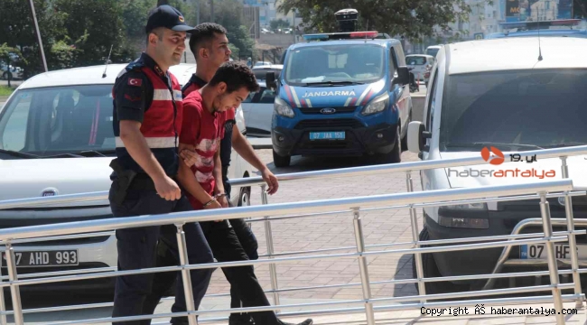 Alanya'da şadırvan musluklarını çalan şüpheli yakalandı