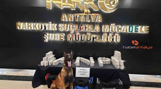 Antalya'da bir TIR'da 50 kilo uyuşturucu ele geçirildi