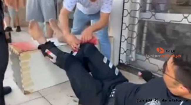 Antalya'da kavga ihbarına giden 2 polis yaralandı