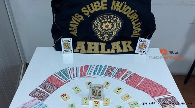 Antalya'da kumar operasyonu: 13 kişiye cezai işlem uygulandı