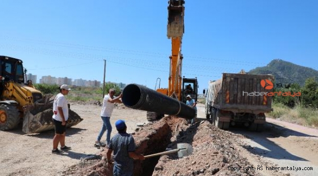 ASAT'tan Hurma'ya 2 kilometrelik yağmur suyu hattı